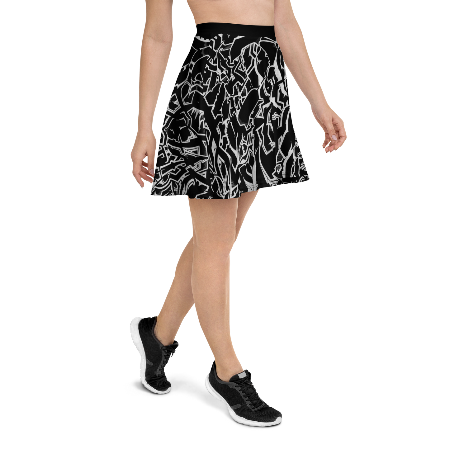 INVERTED - RED HEART SKATER SKIRT