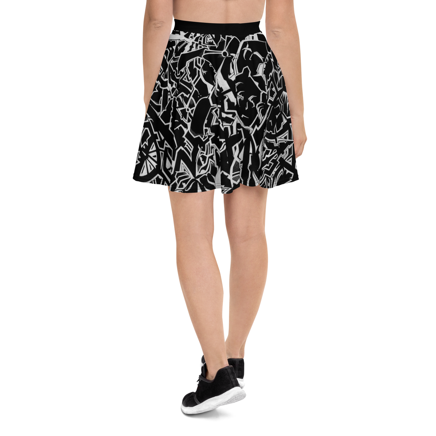 INVERTED - RED HEART SKATER SKIRT